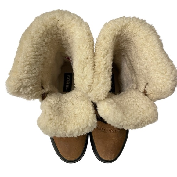 SOREL Tivoli Boots with Fur Lining Size 6 - Picture 6 of 13